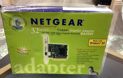 Netgear GA302T PCI Copper Gigabit Adapter SEALED NIB