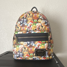 Loungefly Disney Muppets Mini Backpack Multicolor/Black Allover Print