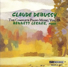 Bennett Lerner - Complete Piano Music 3 New CD