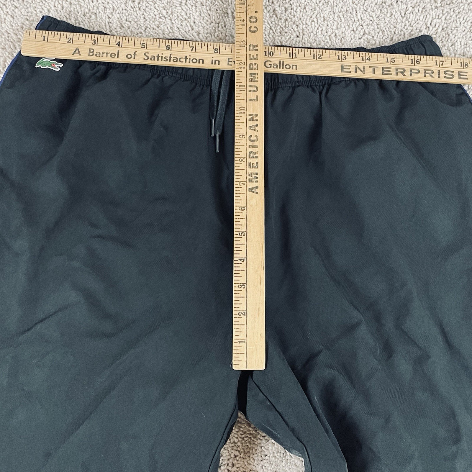 Lacoste Sport Track Pants Mens XXL 7 Black Lined Tracksuit Bottoms F302 thumbnail 12