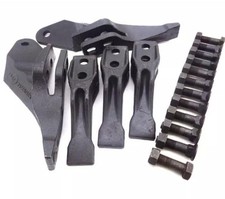 Kit de cortador de dientes y laterales con cubo retroexcavadora JCB 3 dientes 2 cortadores 531/03205 531/03208