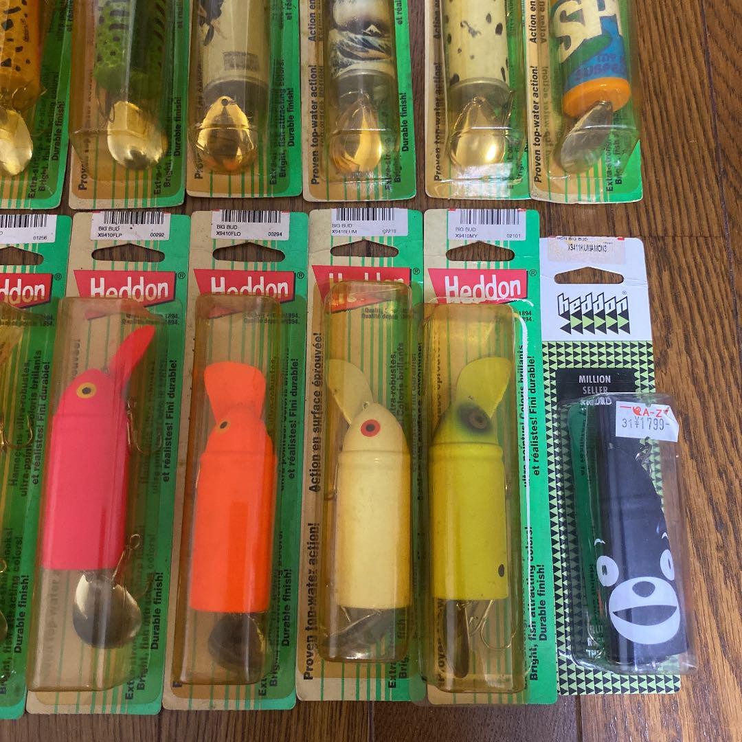 Heddon Big Bud Topwater Lure Set 22 Pcs Old & New Plastic Fishing Baits - Image 5