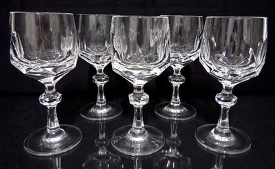 5x Scherrygläser NACHTMANN Alexandra Bleikristall Höhe 13 cm D 5,2 cm