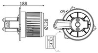 InnenraumgebläSe Mahle AB 427 000S 120Mm 222W 12V FüR Fiat 500 312AG1A 312AXG1A