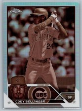 2023 Topps Chrome Cody Bellinger #21 Sepia Refractor Chicago Cubs MLB Baseball
