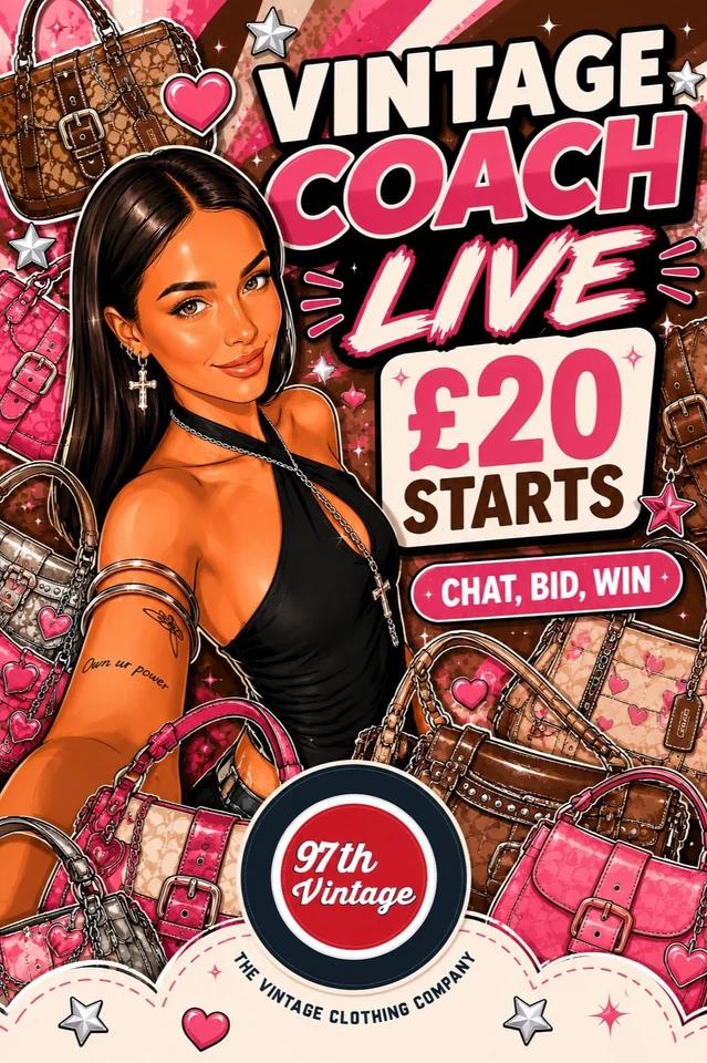 Luxury vintage coach bags LIVE 🛍