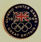 Seltene 1964 Olympic Games Great Britain Pin Abzeichen Medaille