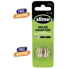 Slime Bicycle Tire Valve Adapter Presta to Schrader Standard 2 Pc 