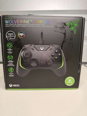 Razer Wolverine V2 Chroma Xbox Controller FOR PARTS/REPAIR Black