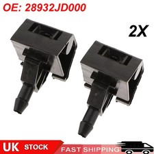 2Pcs For Nissan Qashqai 2008-2018 Windscreen Washer Jet Spray Nozzles 28932JD000