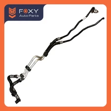 11-13 BMW F01  750i 4.4L INLET OUTLET ENGINE OIL COOLER HOSE PIPE LINE OEM