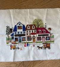 Vintage FINISHED Cross Stitch 