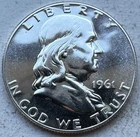 1961 Proof Franklin Half Dollar 90% Silver-INV#8563