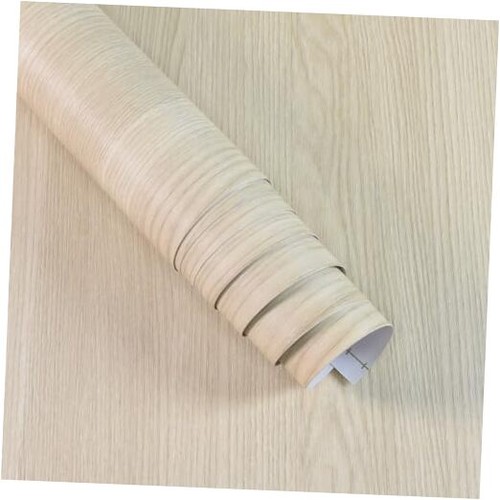 Beige Cherry Wood Wallpaper Peel and Stick Wallpaper Thick Wood 15.7" x 118.1"