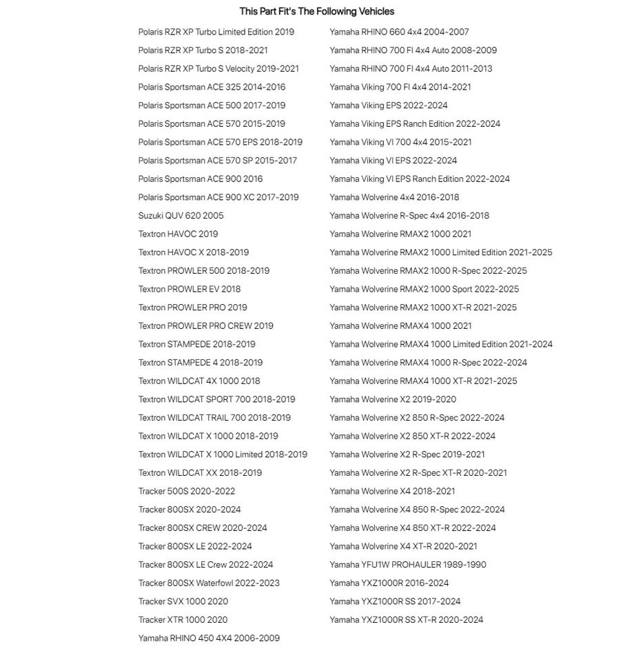 Tusk UTV Seat Belt Sleeves 14" For ARCTIC CAT Prowler XT 650 H1 2006-2007,2009 Foto 3 de 4