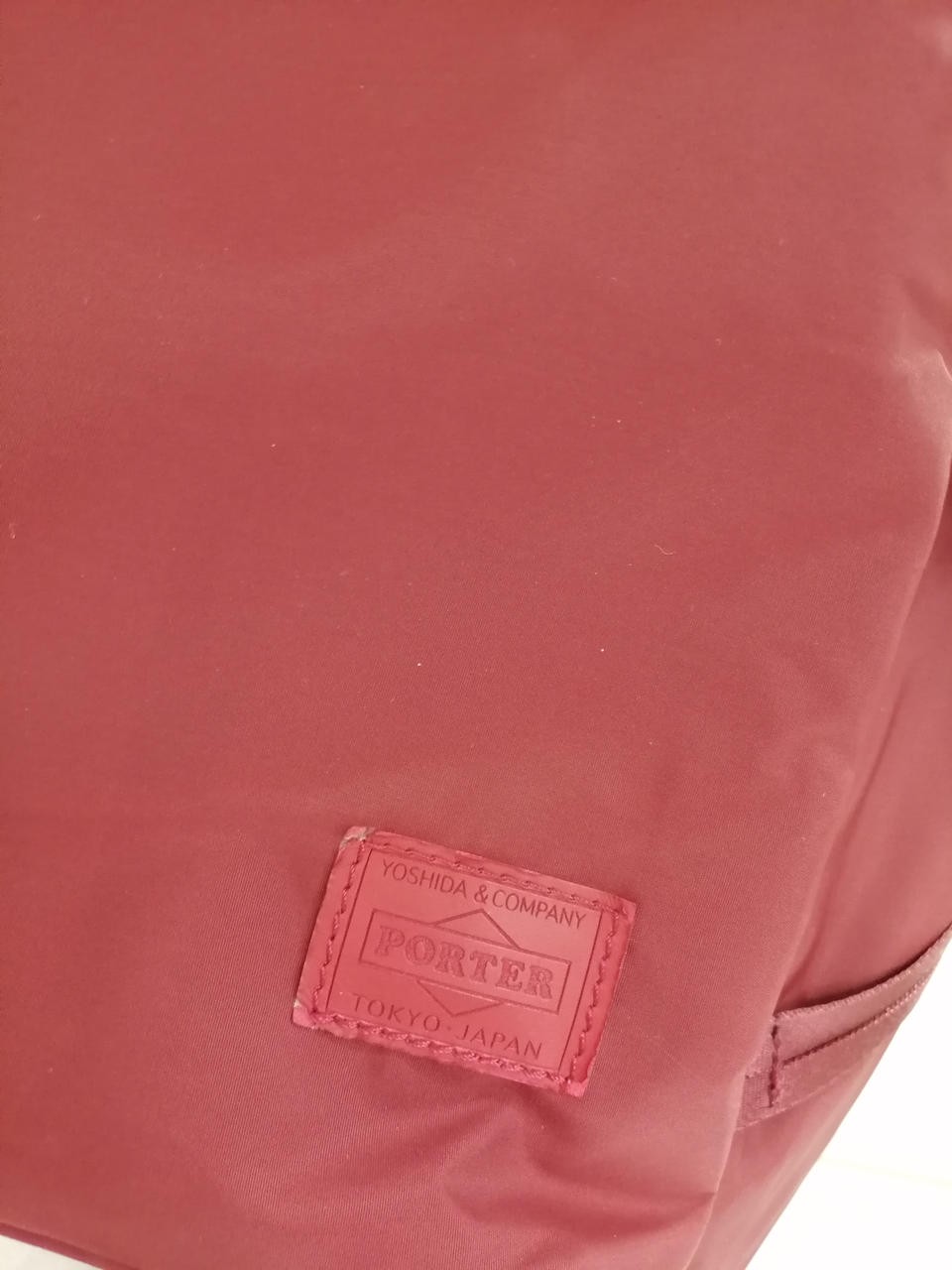 CAPE BACKPACK Model RED Missing Handle Stain PORT… - image 8