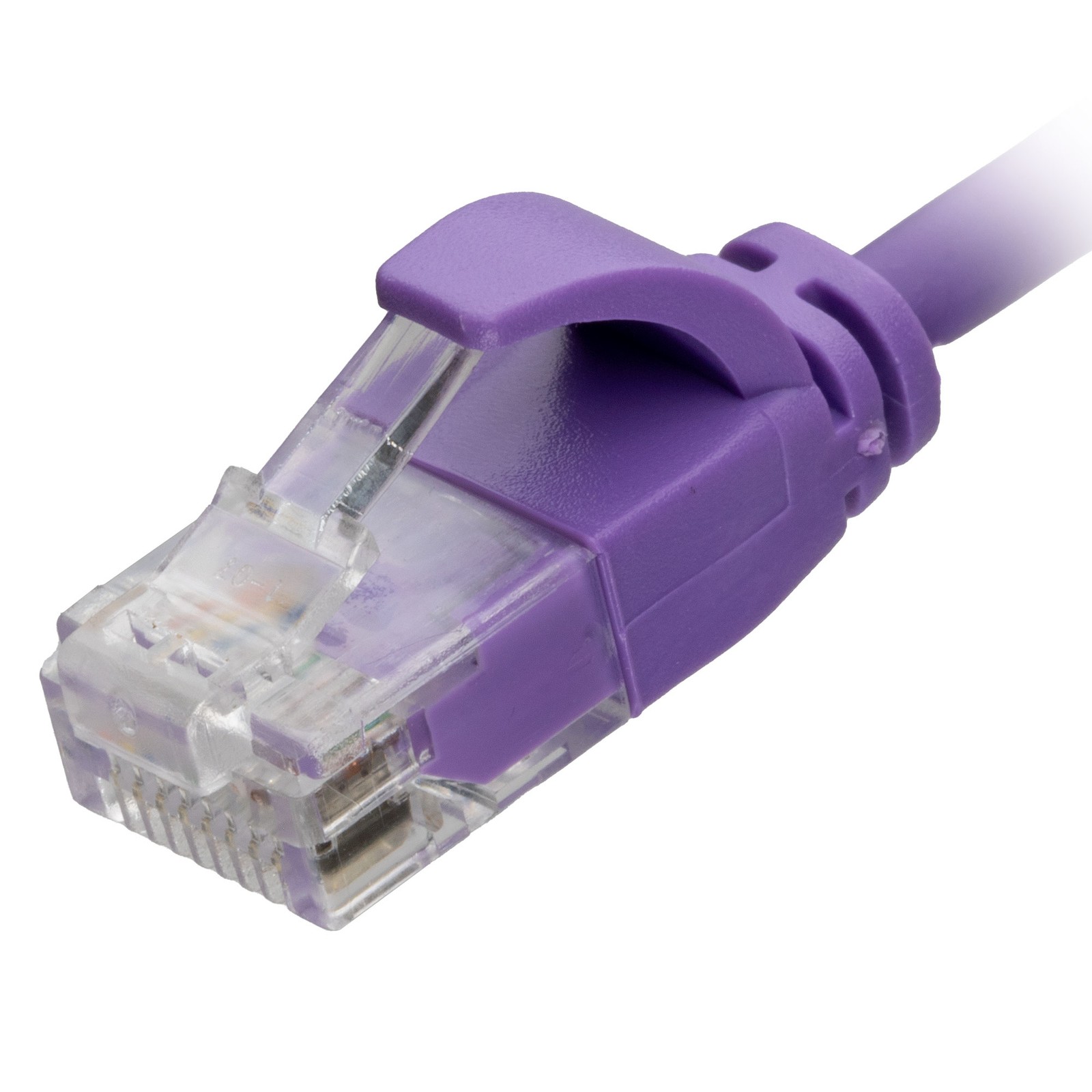 Cablenet 2.5m Cat6 RJ45 Violet U/UTP LSOH 30AWG Slim Snagless Booted Patch Lead