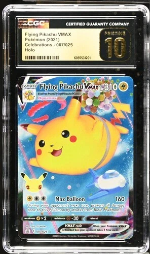 Flying Pikachu VMAX 007/025 Holo - Celebrations CGC 10 PRISTINE