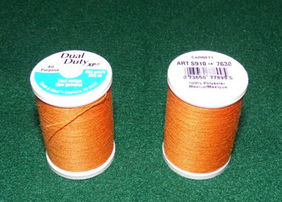 Dual Duty All Purpose Polyester Thread, 250 yards, Tangerine (7630)