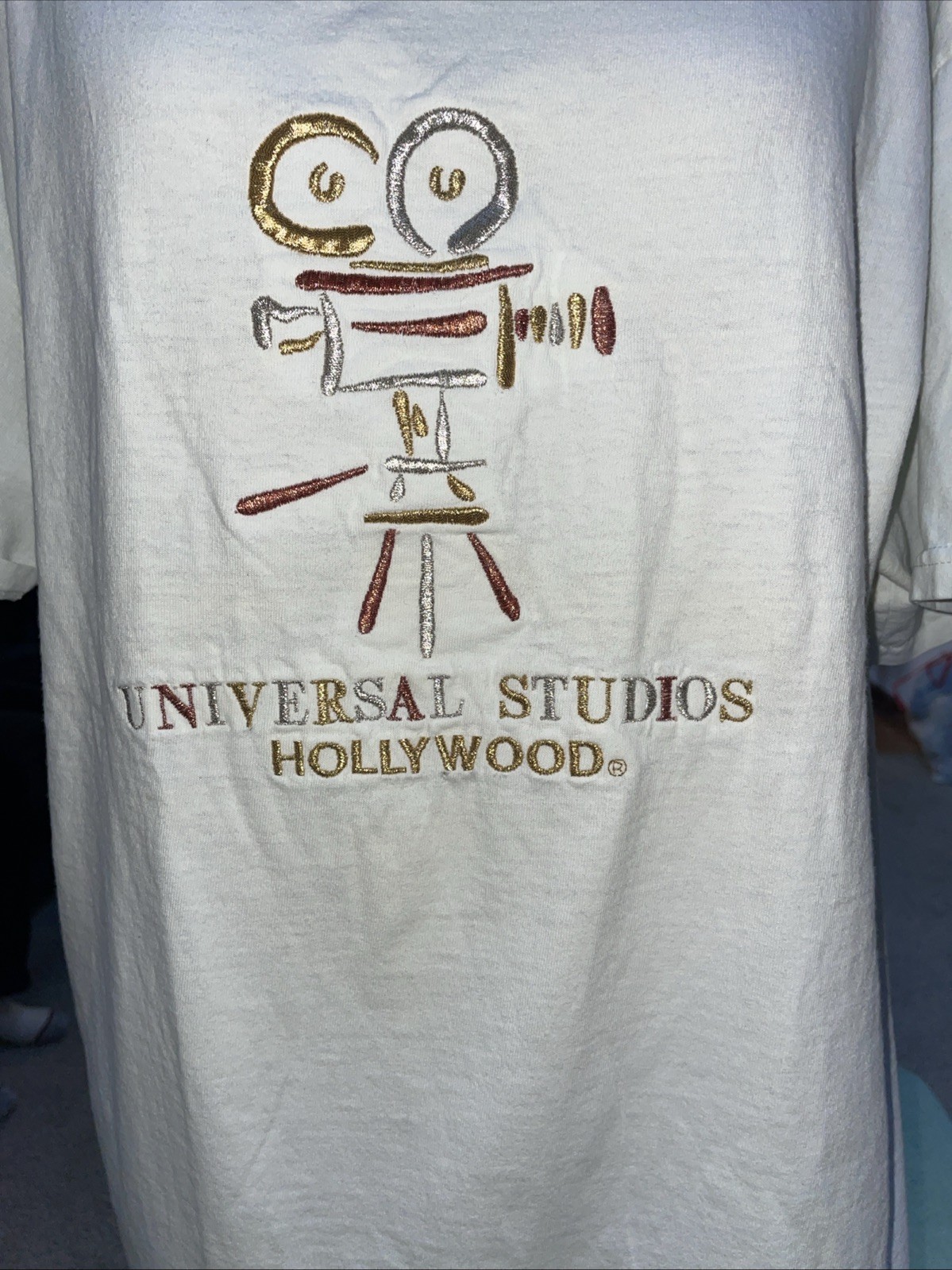 Universal Studios Hollywood  White Embroidered Ca… - image 2