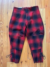 Vintage Buffalo Plaid Wool Hunting Pants Trousers Men  s Size 34