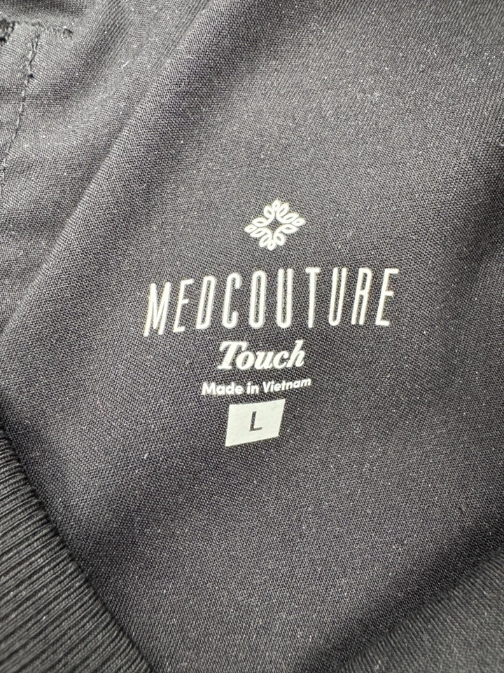 Pantalones Médicos Med Couture Mujeres Grandes Negros Pierna Cónica Uniforme Médico Enfermera Foto 3 de 4