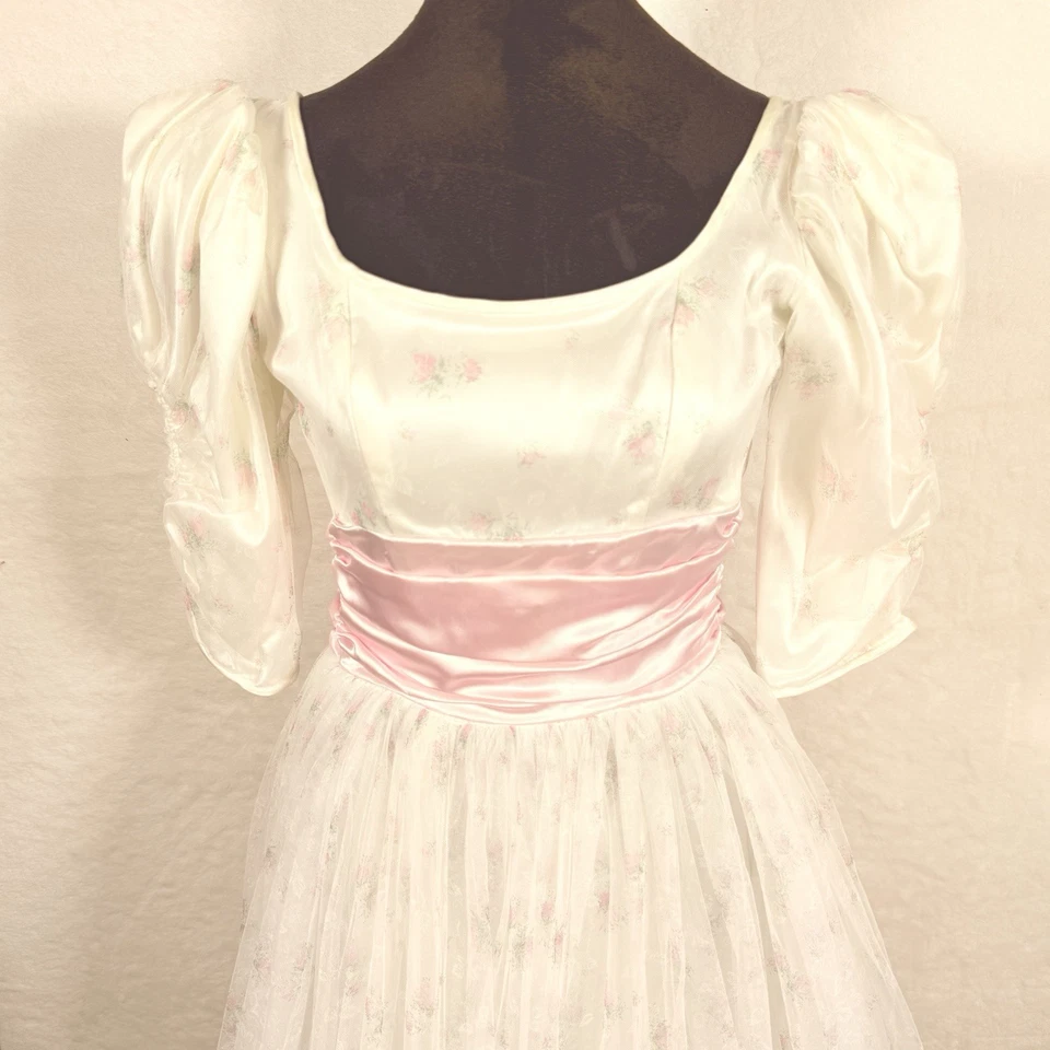 Vestido de fiesta vintage Jessica McClintock boda graduación años 90 talla 3 princesa graduación Foto 2 de 4