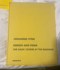 DESIGN AND FORM: THE BASIC COURSE AT THE BAUHAUS By Johannes Itten - HC DJ