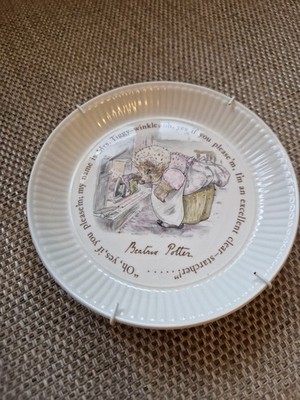 Wedgwood Mrs Tiggy-Winkle Wandteller Beatrix Potter Made in England Barlaston