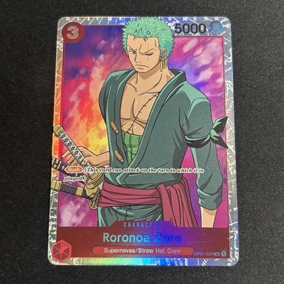 Roronoa Zoro OP01-025 - One Piece TCG - SR Near-Mint Super Rare