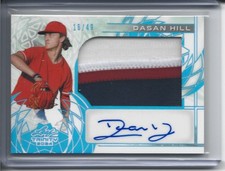 2024 LEAF TRINITY DASAN HILL RC MULTI COLOR JUMBO PATCH AUTO 16/49 TWINS