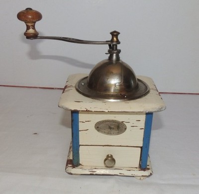 Kaffeemühle Peugeot Brüder - weiß lackiert Zellulose 1933-1939 - Größe 2