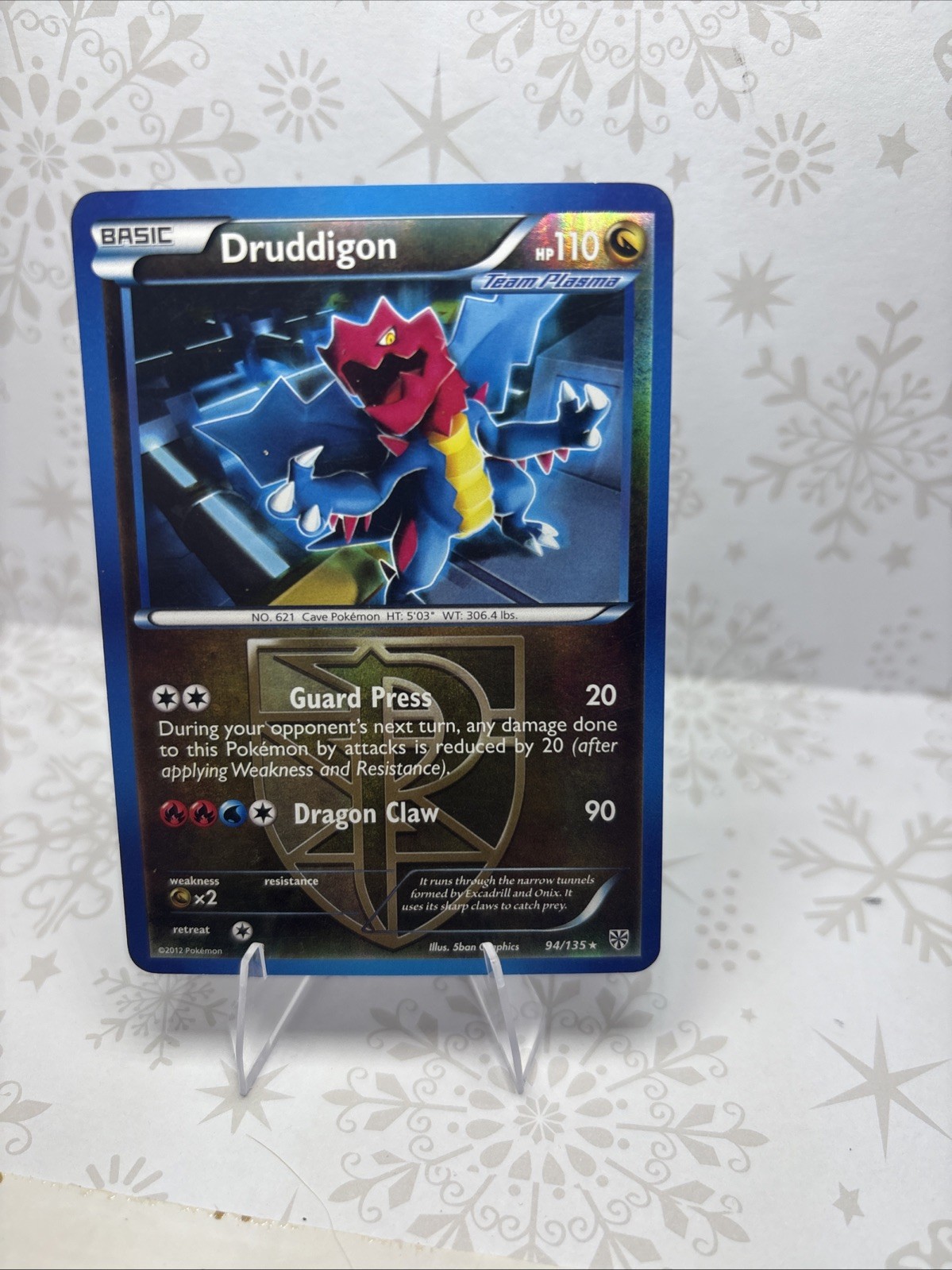 Druddigon (Team Plasma) 94/135 Plasma Storm Reverse Holo