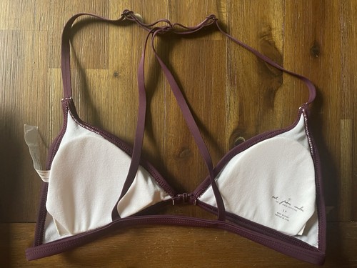 Out From Under Bikini Top small Wine Triangle Racerback Front Closure Adjustable - Picture 4 of 5