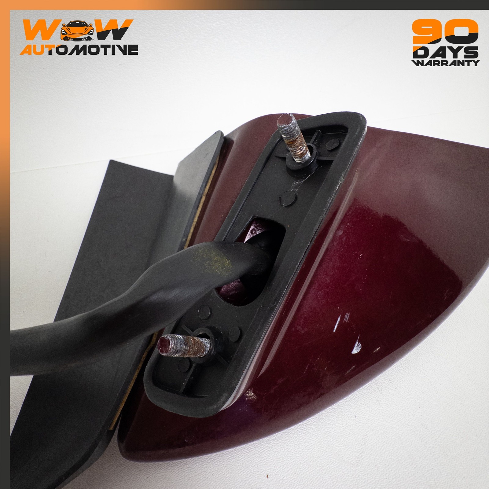 88-96 CHEVROLET CORVETTE C4 RIGHT PASSENGER SIDE VIEW MIRROR ASSEMBLY RED OEM