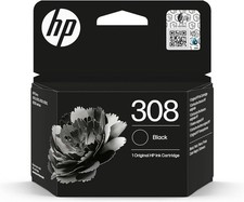 HP 308 Nero, 7FP21UE, Cartuccia Originale da 160 Pagine,