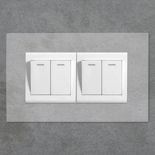 1-10 Single or Double Socket Finger Plate Light Switch Plug Surround Panel Cover