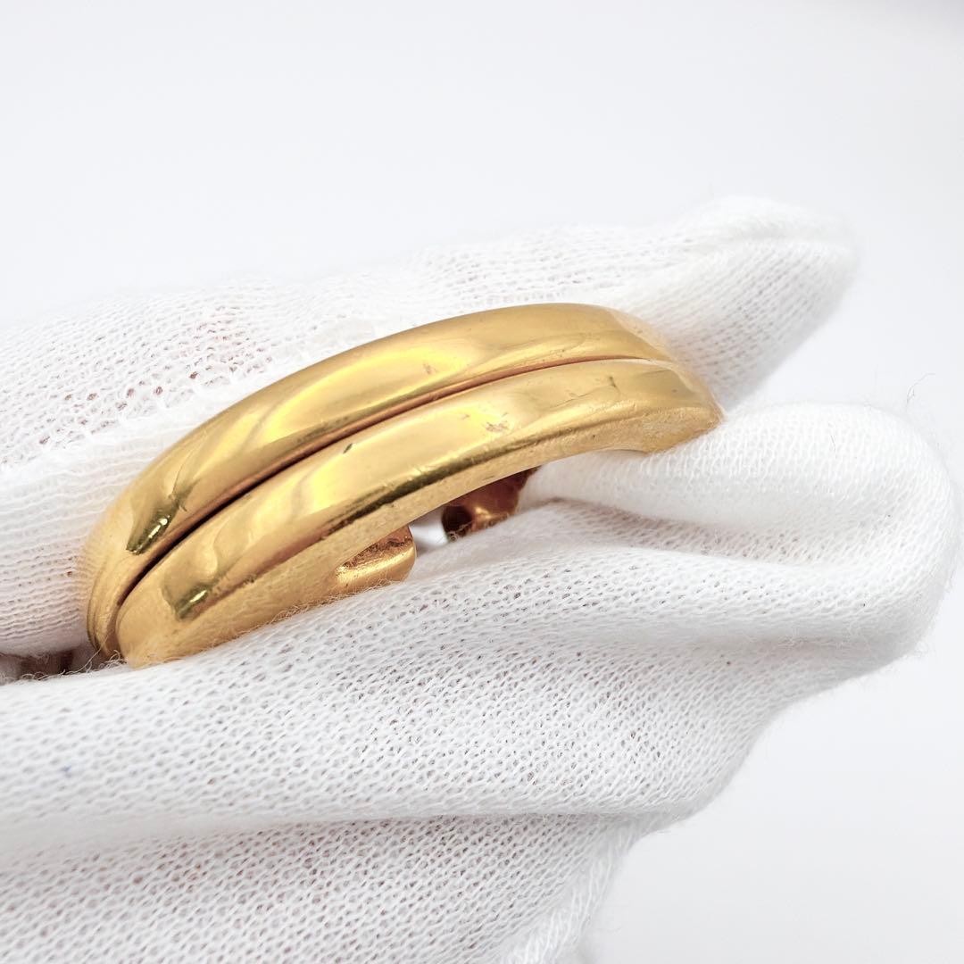 Gucci Interlocking Key Ring Gold Silver Metal 13c… - image 8