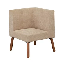 Buylateral Playmate Corner Chair Beige : Upholstered Reading & Modern