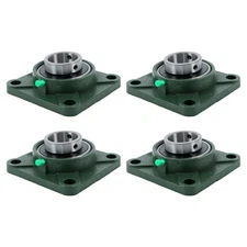 4pcs UCF209-28 Pillow Block Bearing 4-Bolt 1 3/4" Bore Self-Aligning Solid Base