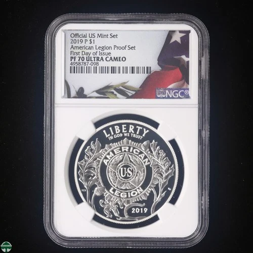 2019-P American Legion Commemorative Silver Dollar NGC PF 70 ULTRA CAMEO