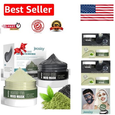 Revitalizing Mud Mask Duo: Dead Sea & Green Tea - Perfect for All Skin Types