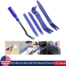 Car Door Clip Trim Removal Tools Kits Blue Plastic Car Interior Repair Tool 5PCS