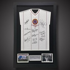 1983 European Winners Multi Signed Framed  Aston Villa Shirt &pound;399 With COA
