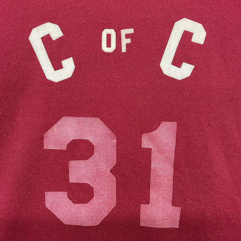 复古罗林斯篮球球衣男式大号栗色 C of C 31 球队美国制造 — 第 2/4 张图片