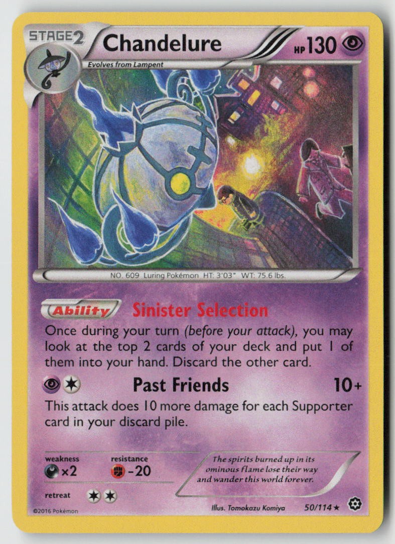 Chandelure 50/114 - XY - Steam Siege Holo - PTCG - LP