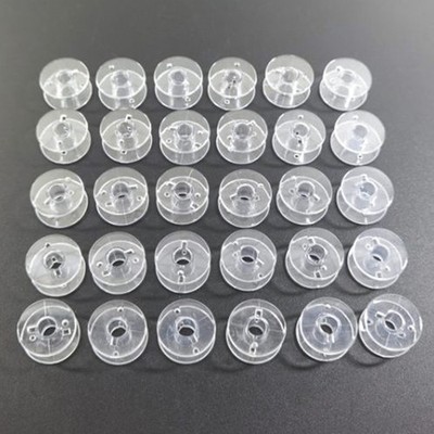 30x Sewing Bobbins Universal Reusable Clear Plastic Bobbins For Sewing Machi SET