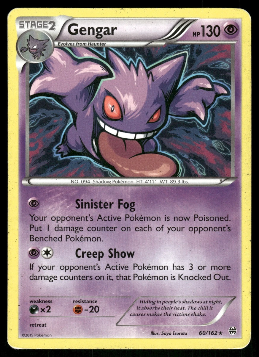 Gengar Pokémon TCG Breakthrough Collectible Individual Card Games
