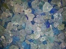  Caribbean Mix Fire Glass, Medium, Gas Fire Pits, Gas Fireplace, Landscape