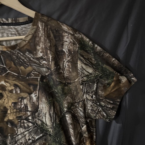 Mens Under Armour Heat Gear Scent Control Loose Fit Short Sleeve Camo Shirt Sz L - Picture 5 of 8